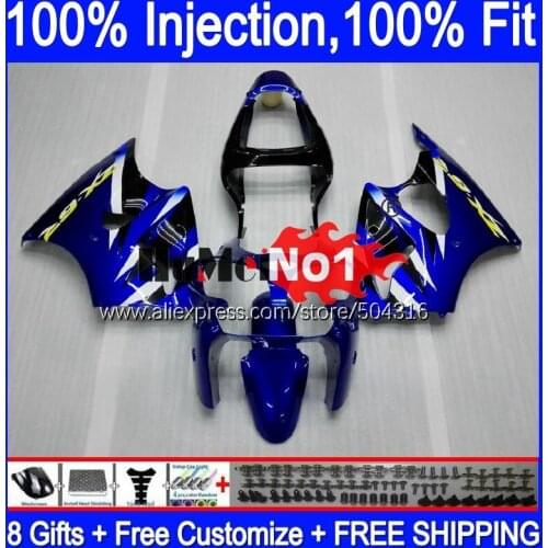OEM For KAWASAKI ZX 6R 636 600 CC 6 R ZX636 ZX6R 00 01 02 70MC.14 ZX-636 600CC ZX600 ZX-6R 2000 2001 2002 Black Blue Fairings