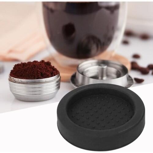 Coffee Anti-skid Mat Non-slip Espresso Coffee Tamper Pad Silicone Round Tamper Mat Coffee Powder Hammer Maker Coffeeware