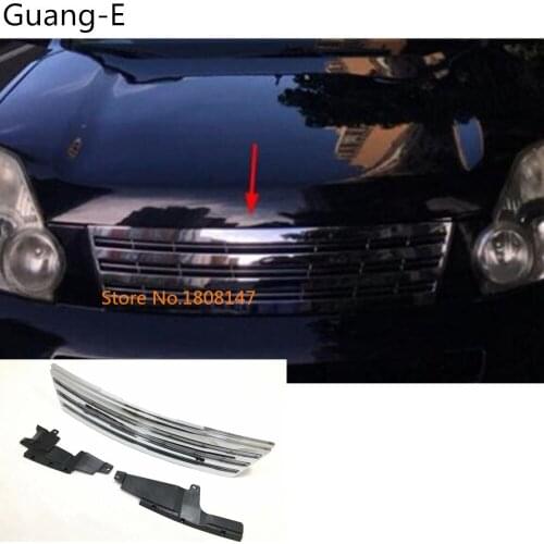 For Nissan X-Trail Xtrail T32 Rogue 2008 2009 2010 2011 2012 2013 Car Middle Trim Racing Front Up Grid Grill Grille Around 1pcs