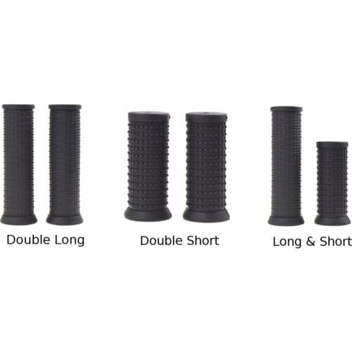MTB Bicycle Handlebar Grips TPR Rubber for Twisting Shifter Mountain Road Bike 22.2mm Bar Anti Slip Long and Short