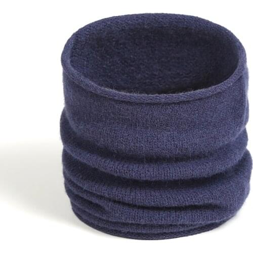 Unisex Infinite Ring Neck Scarf Women Solid Knitted Wool-like Snood Warm Men Outdoor Winter Bandana Collar Face Scarves 2020 New