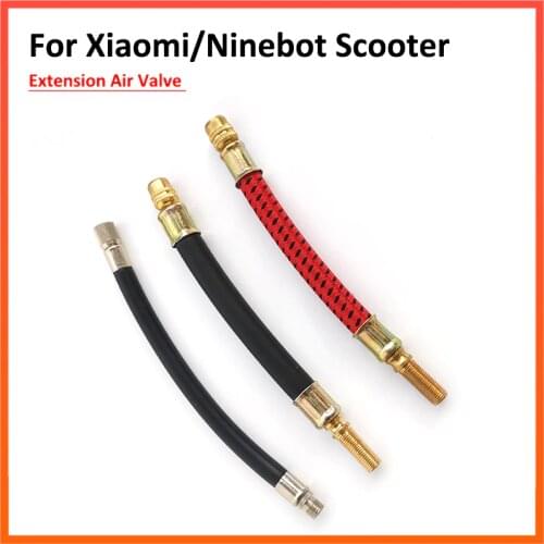 Extension Air Valve Adaptor For XIAOMI M365 Electric Scooter Steel Rubber Stainless Steel Extended Nozzle accessories