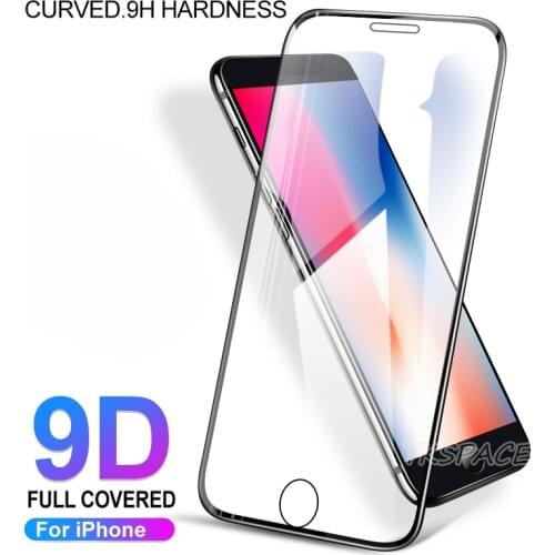 3Pcs 0.2mm 9D Curved 9H Tempered Glass For iPhone 6 6S 7 8 Plus XR X XS 11 12 mini Pro MAX Full Cover Clear Screen Protector