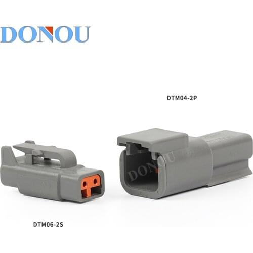 1 Set Deutsch DTM 2 Pin DTM06-2S / ATM06-2S DTM04-2P / ATM04-2P Waterproof Electrical Connector Inlet Air Temperature Sensor