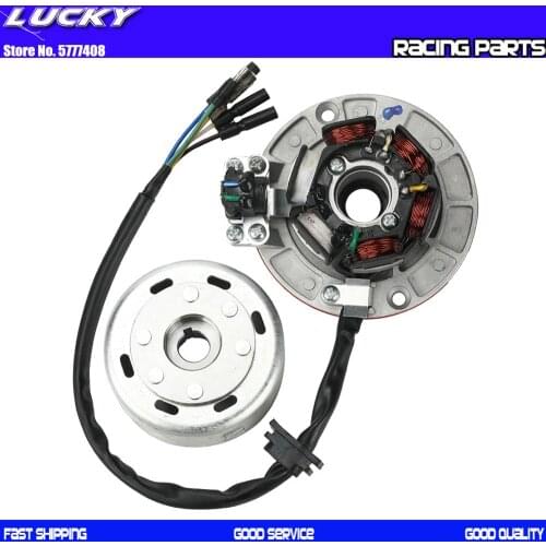12V AC Ignition Magneto Stator Flywheel kit With Light For YX 140cc 150cc 160cc YINXIANG KAYO BSE SDG SSR Pitsterpro Dirt Bike