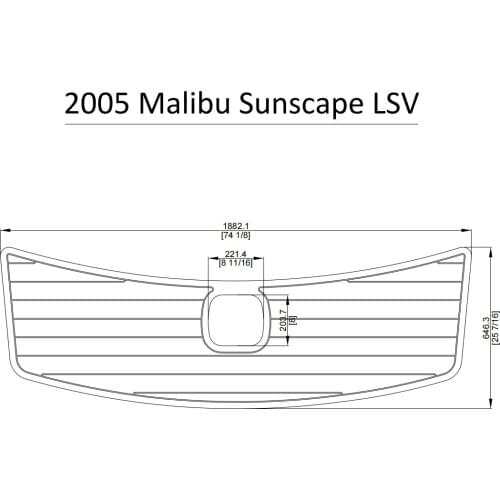 2005 Malibu Sunscape LSV Swim Platform Pad Boat EVA Teak Decking 1/4" 6mm