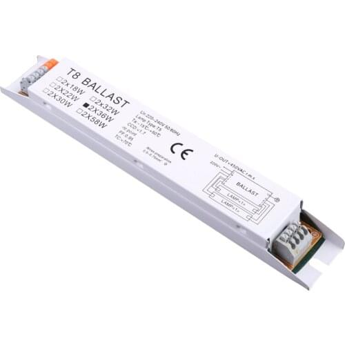 220-240V AC 2x36W Wide Voltage T8 Electronic Ballast Fluorescent Lamp Ballasts