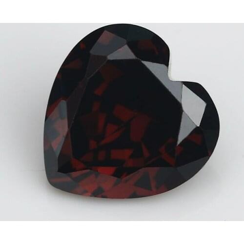 50PCS 3x3~10x10mm Heart Shape Coffee AAAAA Loose Cubic Zirconia stone Brilliant Cut CZ Stone For Jewelry DIY