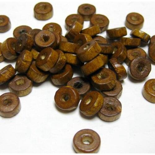500 off-white 8X3mm Column Heishi Wood Beads~Wooden