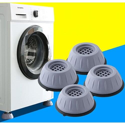 4 Pcs Anti Vibration Washing Machine Support Household Slipstop Washer Machine Wash Pads Rubber Feet Wasmachine Dempers