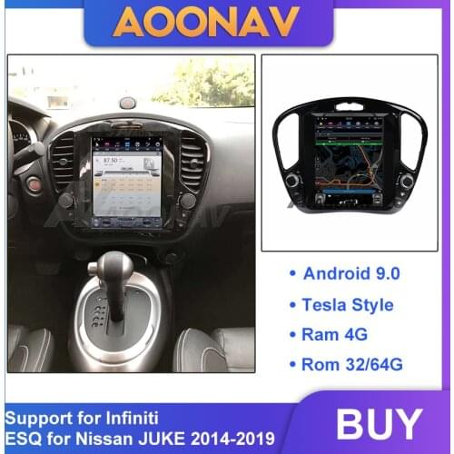 2din Android car radio multimedia player For Infiniti ESQ for Nissan JUKE 2014-2019 car autoradio vertical tesla DVD player
