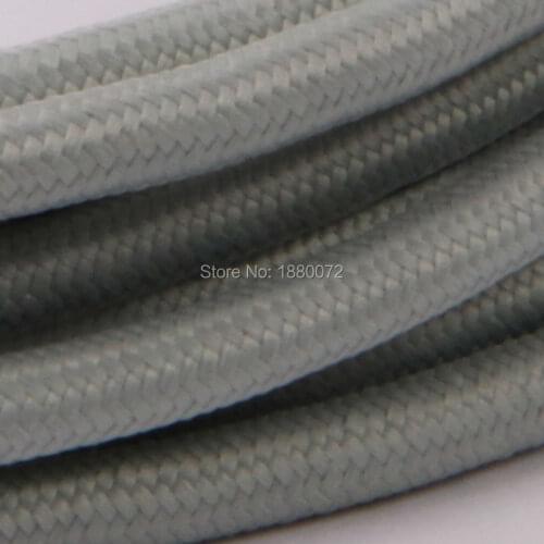 Free shipping Colour vintage style braided lamp cord Cotton covered Braided Cable Antique Fabric lamp wire 2*0.75mm