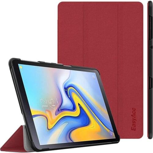 EasyAcc Samsung Tab A 10.5 Case PU Leather 360-Degree Protection Auto Sleep/Wake Function SM-T590 / T595 Tri-fold Tablet Cover
