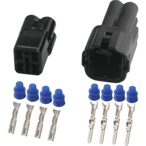 Black Waterproof 4 Pin Connector HM .090 Sumitomo 6180-4181 6187-4441 Wire Connector Female And Male
