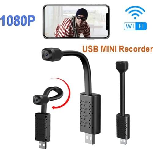 HD Mini USB Camera Real-time Surveillance wifi DV IP Camera AI Human Detection Loop Recording Remote View Video Audio Recorder