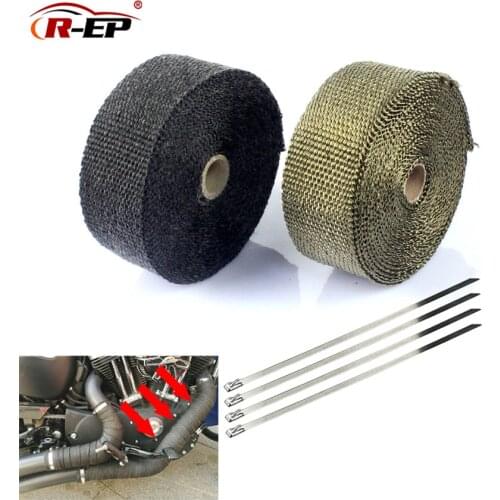 Automobile and motorcycle exhaust pipe insulation basalt fiber banana with insulation cotton insulation cloth 2 inches 10 meters