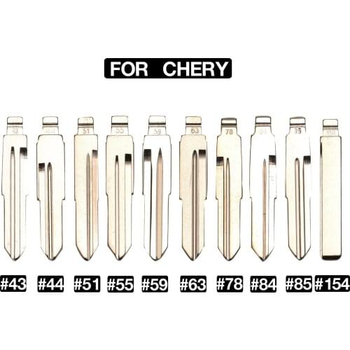Kutery Folding Remote Car Key Blade For Chery A3 A5 Tiggo Cowin Easter KD #43 #44 #51 #55 #59 #63 #78 #84 #85 #154 Key Blank