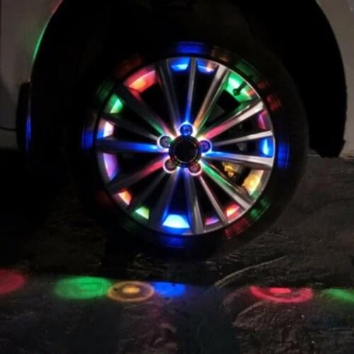 JX-LCLYL 1pc 4 Modes 12 LED RGB Car Auto Solar Energy Flash Wheel Tire Light Lamp Decor