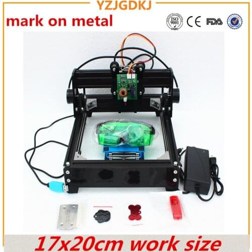 15w diy laser engraving machine 14*20cm metal engraver laser marking machine laser cutting mark on dog tag 15w 12w 10w optional