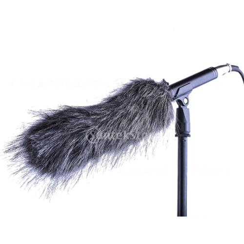 Microphone Fur Windscreen Windshield For Camera Camcorder Recorder 18cm