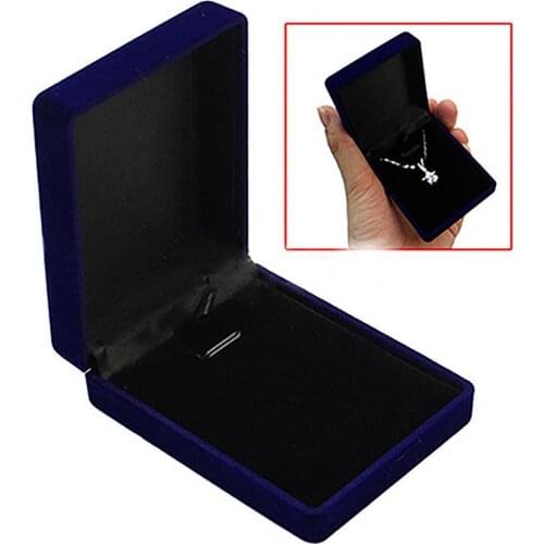 Fashion Elegant Velvet Earring Necklace Ring Bracelet Jewelry Display Box Holder Storage Box Case Packaging Box For Girllfriend