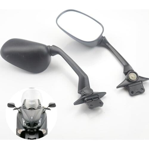 Motorcycle A Pair Black Rearview Side Mirrors Rear View Mirror For YAMAHA TMAX530 TMAX 530 TMAX-530 2012 2013 2014 2012-2014
