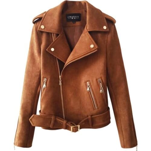 Motorcycle jackets mens jaqueta masculina black brown spring autumn oblique zipper fashion suede short coats all-match