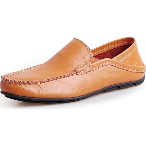 New Casual Non-slip Leather Boots Fashion Leather Mens Boots Mens Breathable And Comfortable Loafers Large Size 2021