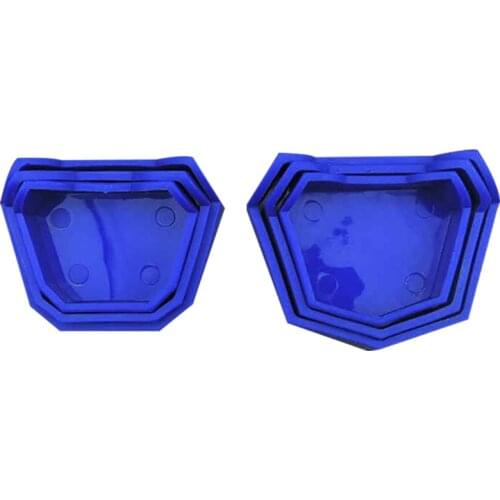 6pcs/3 sizes Dental Lab Plaster Teeth Model Base Set Oral Instrument Base Denture Tray Small+Medium+Large Molds Oral Former Kit