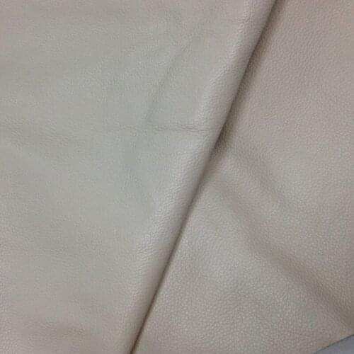 Genuine Beige Cowhide Leather Fabric for Furniture/ luggage/Shoes, Free Shipping