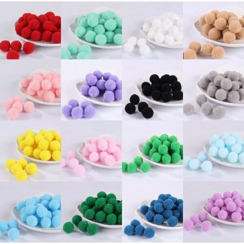 50Pcs Pom Poms 30mm Pompones Balls for DIY Party Pompom Home Garden Wedding Decoration Garment Sewing Kids Toys Accessories