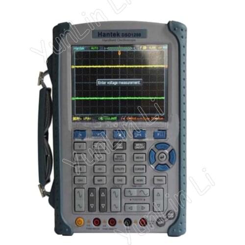 Handheld Oscilloscope Digital Multimeter Oscillographic 200MHz 500MSa/s Dual Channels Portable USB Osciloscopio DSO1200
