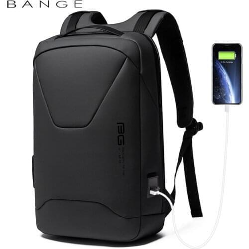 BANGE New Men Anti Theft Waterproof Laptop Backpack 15.6 Inch Daily Work Business Backpack School back pack mochila for Male