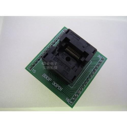 Opentop SSOP30/DIP30 ENPLAS OTS-30-0.65-01 IC Burning seat Adapter testing seat Test Socket test bench in stock free ship