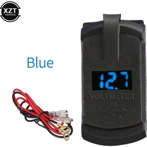 Universal Car Charger 12V 24V 4.2A Display Voltage Waterproof Dual USB Ports Auto Adapter Phone Charger For Iphone Huawei Xiaomi