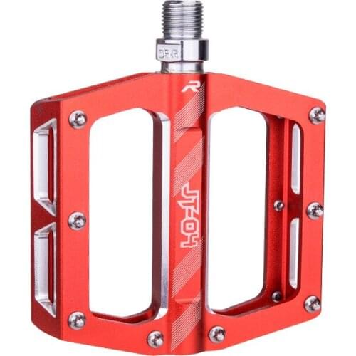 ZTTO MTB CNC Aluminum Alloy Bearings Pedal Bike flat Pedal Road Gravel bike lightweight 8 pins pedal for XC