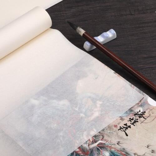 10 Sheets Chinese Calligraphy Painting Paper Half-Ripe Xuan Papers Ancient Book Repair Papers Antique Papel Arroz Craft Supplies
