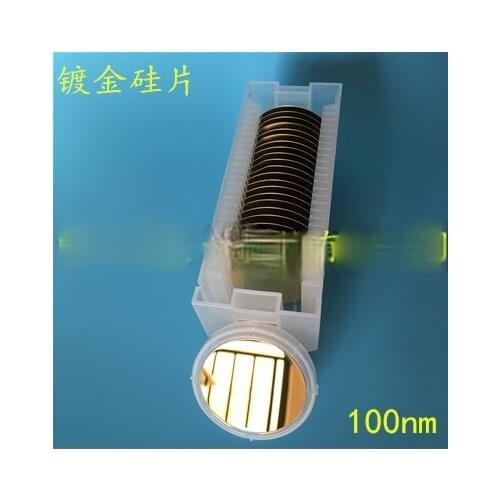 2-inch Gold-plated Silicon Wafer Gold-plated Silicon Surface Sem Material Magnetron Sputtering Process 100nm
