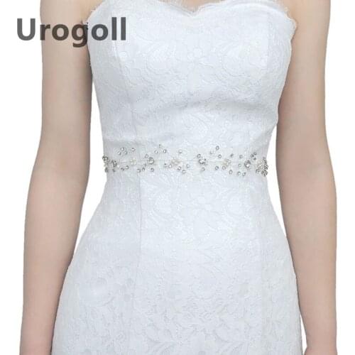 Gold Leaves Wedding Dress Accessories Applique Sash Belt With Rhinestones and Pearl For Bridal Women Dresses Belts Soiree Party