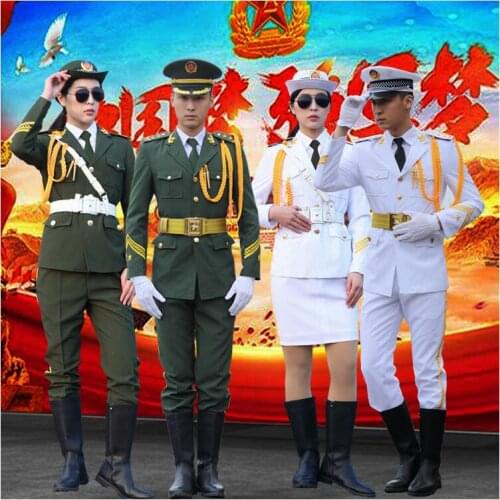 Army Band Guard of Honor Costume Clothing Handsome Flag Raiser Costume Honor Guard China National Performance Military Outfit