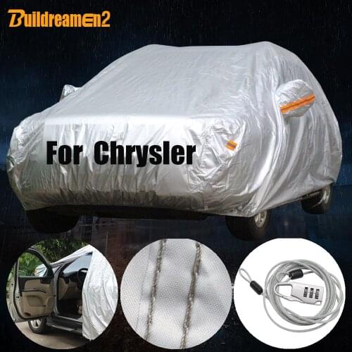 Buildreamen2 Full Car Cover Outdoor Sun Rain Snow Resistant Cover Waterproof For Chrysler 200 300 Neon Sundance Cirrus Avenger
