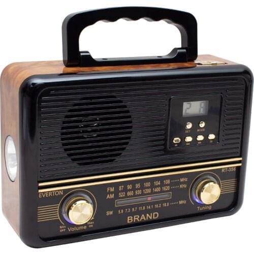 EVERTON RT-356BT USB/SD/FM/AW/SW/AUX/BLUETOOTH SUPPORTED NOSTALGIC MUSIC BOX