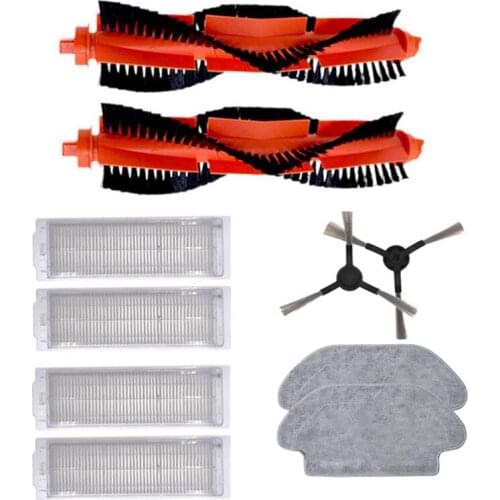 HOT！-Main Brush Filter Side Brush Mop Cloth for Xiaomi Mijia Robot STYJ02YM for Conga 3490 for Viomi V2 PRO V3 SE V-RVCLM21B