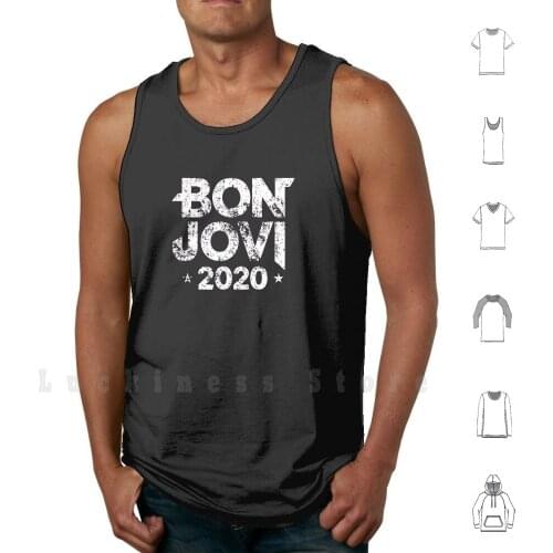 Jovi 2020 Tour Tank Tops Vest 100% Cotton Jovi Jovi 2020 2020 Tour Tour 2020 Music Rock Album Cover Album