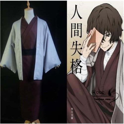 Anime Bungo Stray Dogs Dazai Osamu Cosplay Costume Tailor Made