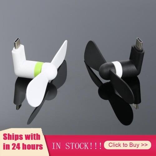 HOT USB 3.1 Type C Port Mini Electric Phone Fan Portable Micro USB Cooling Fan Mute Mini Cooler For Mobile Android Cell Phone