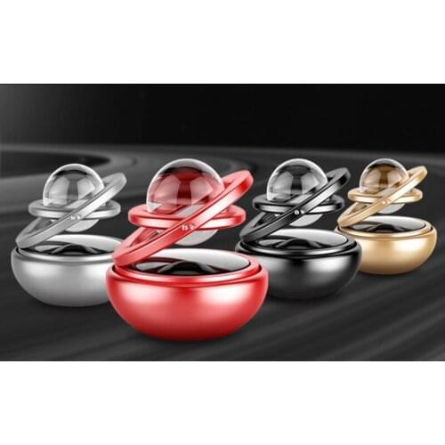 Solar Magnetic Levitation Car Rotating Ornaments Car Decoration Solar System Figurines Decoration Accessories Creative Gift
