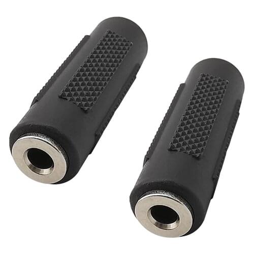 1/2Pcs 3.5mm Female to 3.5 mm Female Jack Stereo Audio Coupler Connector Headphone Cable Extension Adapter for Car AUX MP3 DVD