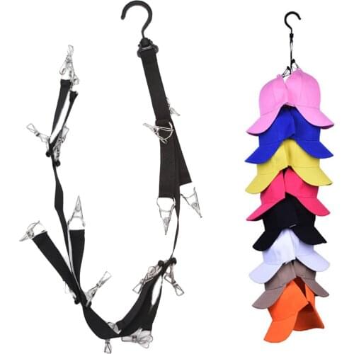 Adjustable Cap Rack Bag Hat Holder Hat Clothes Organizer Over Door Closet Hook Hanger Display For Home Dortmitory Storage Rack