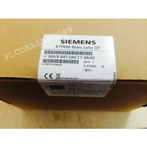 Siemens 6AV6647-0AC11-3AX0 6AV6 647-0AC11-3AX0 SIMATIC HMI KTP600 Basic Color DP